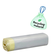 M&uuml;lls&auml;cke 400741, transparent, 120 Liter, mit Zugband