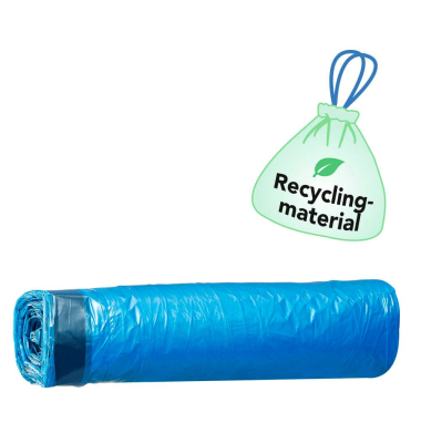 Müllsäcke 402.569, blau, 120 Liter, mit Zugband