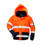 Jacke VOLKER, orange/schwarz, Größe XL