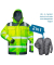 Jacke RUFUS, gelb/grau, Größe 3XL