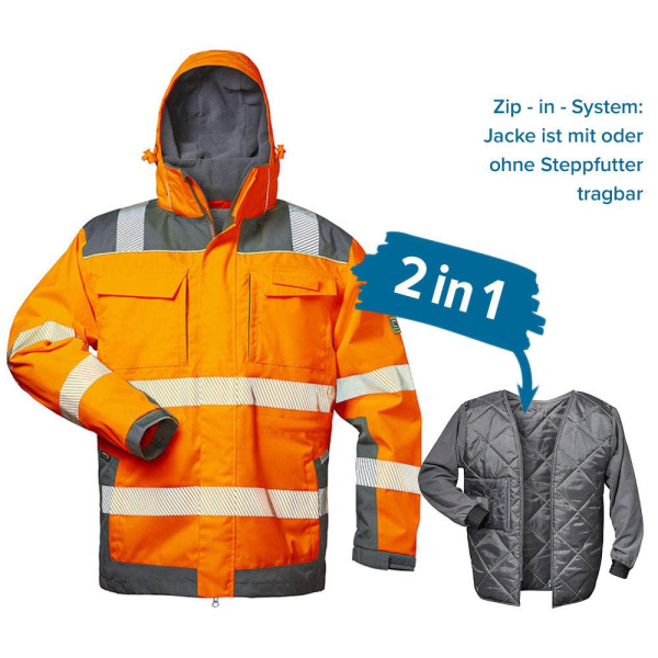 4025888255157 - unisex Warnjacke NIKLAS orange Größe 2XL 4025888255157 Elysee 4025888255157 - unisex Warnjacke NIKLAS orange Größe 2XL 4025888255157 Elysee