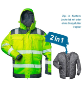 Jacke RUFUS, gelb/grau, Größe 4XL