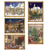 Adventskalender 789/70104/763/76 Postkarten 5 Motive sortiert, Auswahl nicht möglich Adventskalender 789/70104/763/76 Postkarten 5 Motive sortiert, Auswahl nicht möglich