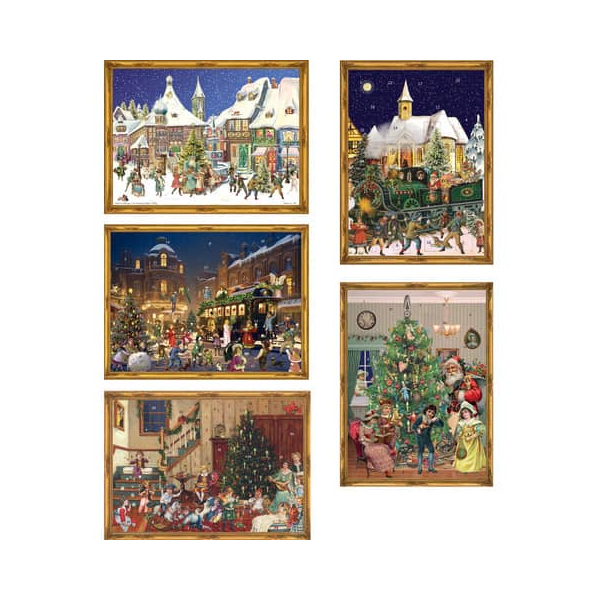 10 Stück SELLMER Adventskalender 789/70104/763/76 Postkarten 5 Motive sortiert, Auswahl nicht möglich 4025985707634 SELLMER