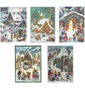Adventskalender 77/800 Karten 5 Motive sortiert