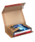 Buchverpackung CP020.02.020 braun, für A5, innen 217x155x60mm, Wellpappe 1-wellig
