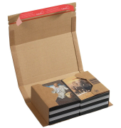 Buchverpackung CP020.06.020 braun, für B5, innen 270x190x80mm, Wellpappe 1-wellig