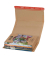Buchverpackung CP020.08.020 braun, für A4, innen 302x215x80mm, Wellpappe 1-wellig