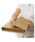 Buchverpackung CP020.18.020 braun, für A3, innen 455x320x70mm, Wellpappe 1-wellig