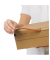 Buchverpackung CP020.18.020 braun, für A3, innen 455x320x70mm, Wellpappe 1-wellig