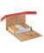Buchverpackung CP030.06.020 braun, für B4, innen 360x265x92mm, Wellpappe 1-wellig