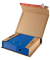 Ordnerversandkarton CP050.01.020 braun, für 1 Ordner 80mm, 2 Ordner 35mm, innen 320x290x35-80mm, Wellpappe 1-wellig