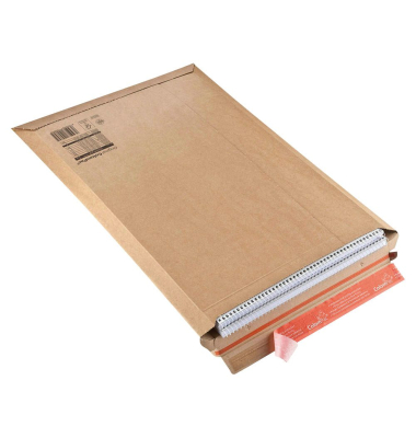 Versandtasche 340x500 mm A3 ohne Fenster Vollpappe braun