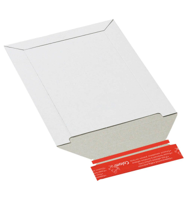 Versandtasche 210x265 mm B5+ ohne Fenster Vollpappe weiß