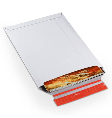 Versandtasche 285x370 mm B4 ohne Fenster Vollpappe weiß