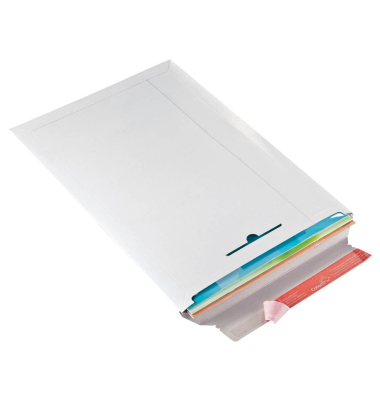 Versandtasche 310 x 445 mm A3 ohne Fenster Vollpappe weiß
