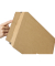 Wellpappversandtasche 400x285x50 braun Querbefüllung
