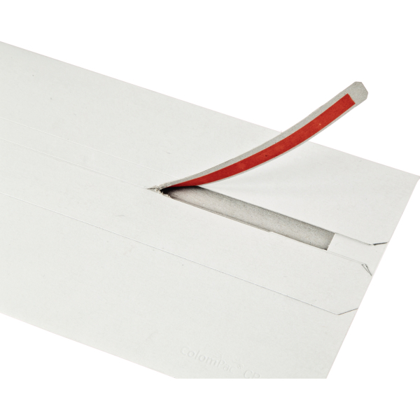 4033657401605 - Versandtaschen CP04016 CD   DVD ohne Fenster selbstklebend lange Seite offen weiß 4033657401605 ColomPac