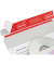 CD/DVD-Versandtasche 222x123x3 mm DINlang ohne Fenster Vollpappe weiß 1 Stück