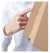 Maxibriefkarton Kurierpaket Maxibrief CP065.56 weiß, porto-optimiert, bis DIN C4, innen 344x244x45mm, Kraftliner Wellpappe