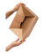Faltkartons Blitzbodenkarton CP141.301.010 braun, bis DIN A3, innen 445x315x180-300mm, Wellpappe 1-wellig