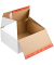Versandkarton Premium CP155.456 braun, bis DIN A4+, innen 389x324x320mm, Wellpappe 1-wellig