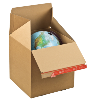 Versandkarton Eurobox MEDIUM CP154.301030 braun, innen 294x94x287mm, Wellpappe 1-wellig