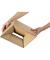 Versandkarton Eurobox CP154.302010 braun, bis DIN A5+, innen 294x194x87mm, Wellpappe 1-wellig