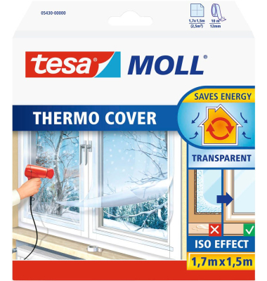Fensterisolierfolie moll transparent