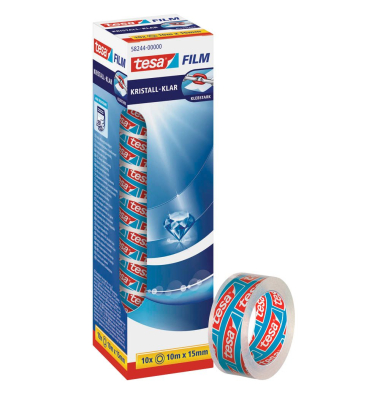 Klebeband C+C Office Box kr.klar 15mm x10m 10 Rol.