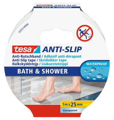 Anti-Rutsch-Band Bad und Dusche transparent