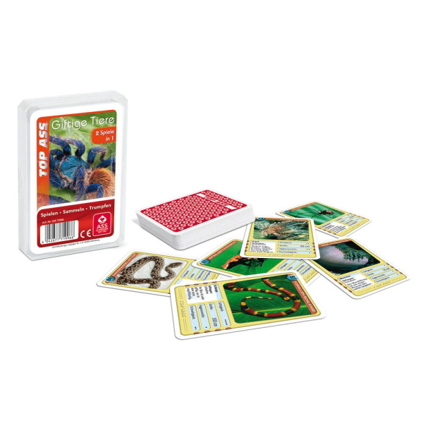 4042677719966 - ASS ALTENBURGER TOP ASS Quartett Giftige Tiere Kartenspiel 4042677719966 - ASS ALTENBURGER TOP ASS Quartett Giftige Tiere Kartenspiel