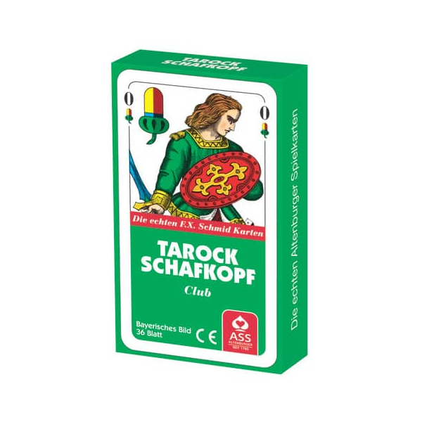 10 Stück ASS Spielkarten 22599437 Schafkopf & Tarock bayrisches Blatt Kartonetui