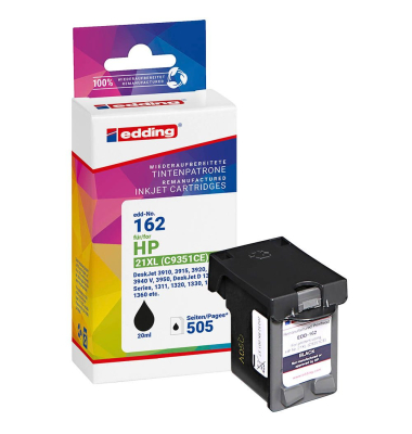 Druckerpatrone 18-162 kompatibel zu HP 21XL schwarz