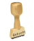 Textstempel L250 mit Text "Gebucht" Holz braun