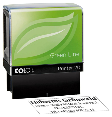 Textstempel Green Line Printer 20 ohne Logo