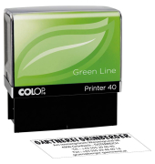 Textstempel Green Line Printer 40 6 Zeilen selbstfärbend ohne Logo