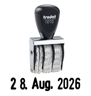 Datumstempel Classic 1010 Metall/Kunststoff Schrifthöhe (Datum) 4mm