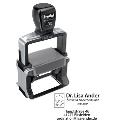 Textstempel 5206 mit Logo 320972