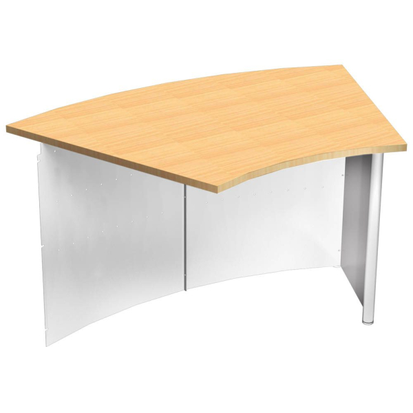 4044917416079 - Anbautisch Genua 45° Buche 1265 cm x 72 cm x 80 cm Büroschreibtische von Büromöbel Experte