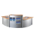 Anbautheke Genua 3992 buche rechteckig 116x70 cm (BxT)