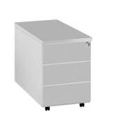 Rollcontainer 12454711, lichtgrau, 3 Schubladen, Spanplatte, abschlie&szlig;bar