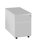 Rollcontainer 12454911, lichtgrau, 2 Schublade, Spanplatte, abschlie&szlig;bar