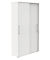 Schiebet&uuml;renschrank 13449310, abschlie&szlig;bar, 5 OH, wei&szlig;, 100x183x40cm (BxHxT)