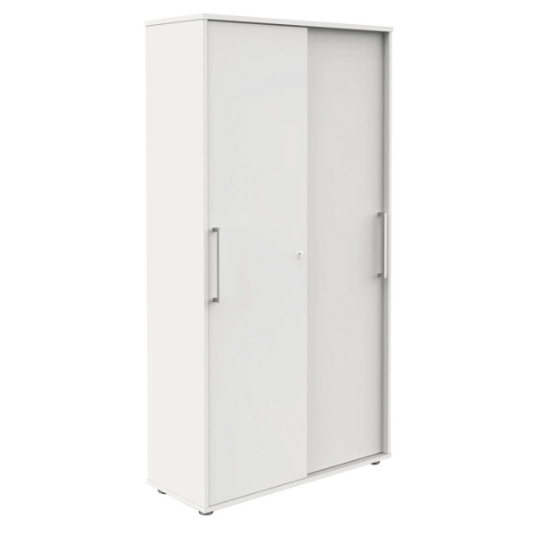 4044917427105 - Schiebetürenschrank 13449310 abschließbar 5 OH weiß 100x183x40cm (BxHxT) 4044917427105 Kerkmann