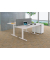 Move Tischtrennwand grau 160,0 x 45,0 cm