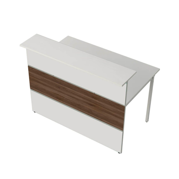 4044917430891 - Empfangstheke weiß nussbaum weiß 3302 4044917430891 Kerkmann