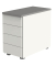 Standcontainer 12419112 Move, wei&szlig;/Graphit, 4 Schubladen, Spanplatte, melaminbeschichtet, abschlie&szlig;bar