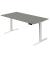 Sitz-Steh-Schreibtisch Move 3, elektrisch höhenverstellbar, 72-120cm (H), 160x80cm (BxT), rechteckig, graphit / weiß