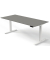 Sitz-Steh-Schreibtisch Move 3, elektrisch höhenverstellbar, 72-120cm (H), 180x80cm (BxT), rechteckig, graphit / weiß